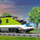 Set tren lodër Express Passenger Train, pasagjerësh, shumëngjyrësh