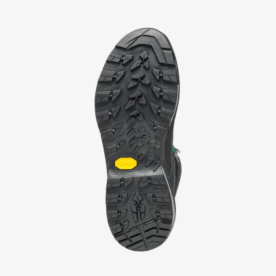 Çizme treking Scarpa Mescalito Trek Mid GTX për goca, Gore‑Tex, taban Vibram, gri me të zezë