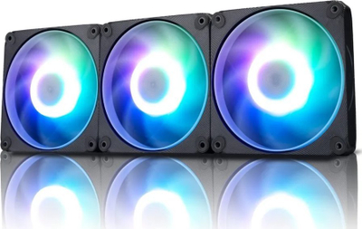 Вентилатори за компјутер InWin AM120S RGB PWM, сет 3x120mm, A RGB, црни