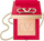 Set kozmetike Valentino VLTN Go Clutch Bag, puder kompakte e mbushshme prapë, pasqyrë edhe furçë, nude