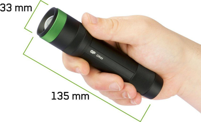 Elektrik dore GP Torch CR41, 650 lumen, ngjyrë e zezë