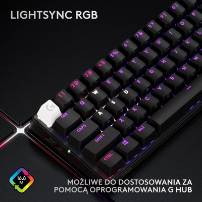Tastierë Logitech Pro X 60 Lightspeed GX Brown (920-011911), e zezë