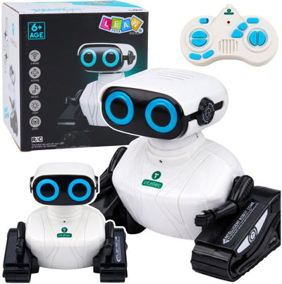 Robot lodër IntelliC RC, me telekomandë, LED dhe muzikë, i bardhë