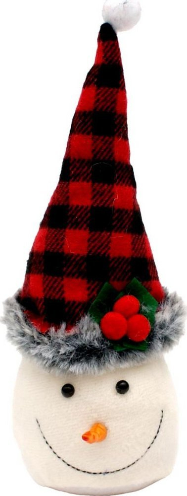 Figurinë dekoruese borbardhë Saska Garden Christmas Snowman, 20 cm, e bardhë
