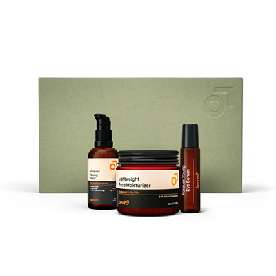 Set për fytyrë për meshkuj Beviro Forever Young, 50 g + 50 ml + 15 ml