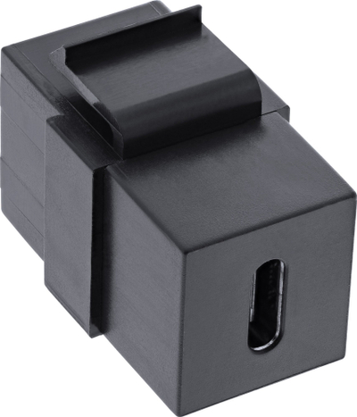 Modul keystone Inserta 76201Z, USB 3.1 Gen 2, USB C femër femër, i zi