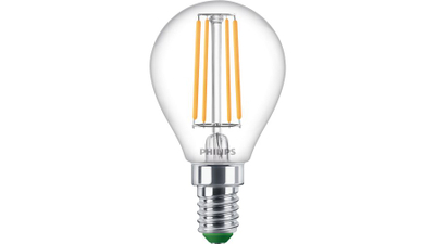 Llambë LED Philips Filament P45, 40W, E14, transparente, set 6 copë