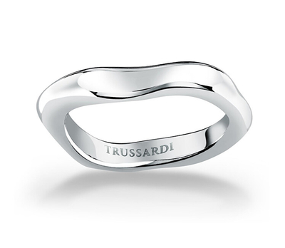 Unazë për femra Trussardi T-Design, e argjendtë