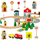 Set loje druri RoGer Wooden Station, pistë treni me 50 pjesë, për kalamaj 3+
