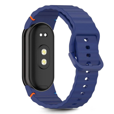 Rrip sportiv Tech-Protect Silicone për Xiaomi Smart Band 8 9 10 NFC, TPU, blu