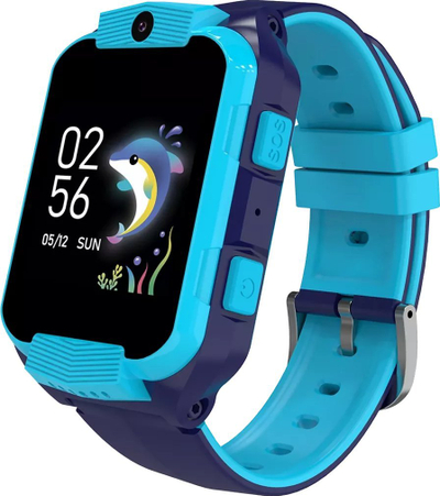 Smartwatch për kalamaj Canyon Cindy CNE-KW41, ekran me prekje, 4G, blu