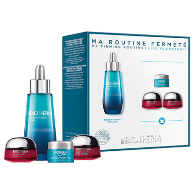 Set për lëkurë Biotherm Life Plankton, serum rigjenerues për fytyrë 50 ml + krem lifting 15 ml + krem nate rinovuese 15 ml + krem për zonën e syve 5 ml