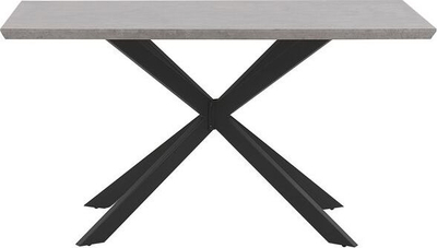 Tavolinë ngrënieje SPECTRA, 140 x 80 cm, efekt betoni, gri
