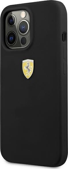 Mbrojtëse telefoni Ferrari FESSIHCP13LBK për iPhone 13 Pro 6.1\", hardcase silikoni, e zezë