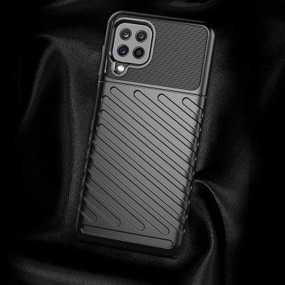 Maskë Thunder Case për Samsung Galaxy A22 4G, TPU i butë, mbrojtje e fortë, jeshile