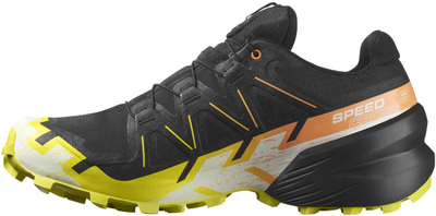 Atlete trail running Salomon Speedcross 6 GORE TEX për burra, të zeza me të verdhë