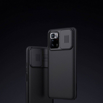 Mbrojtëse telefoni Nillkin CamShield për Xiaomi Redmi Note 10 Pro, me kapak kamere, antirrëshqitëse, e zezë