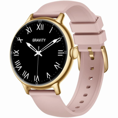 Oër inteligjente Gravity GT33 1, me ekran AMOLED, me dy rripa, ngjyrë ari roze