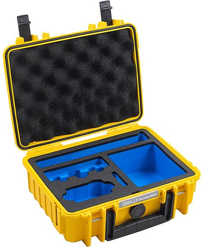 Kuti mbrojtëse B&W International Action.case PP.41, për DJI Osmo Action 6, rezistente në ujë, e verdhë