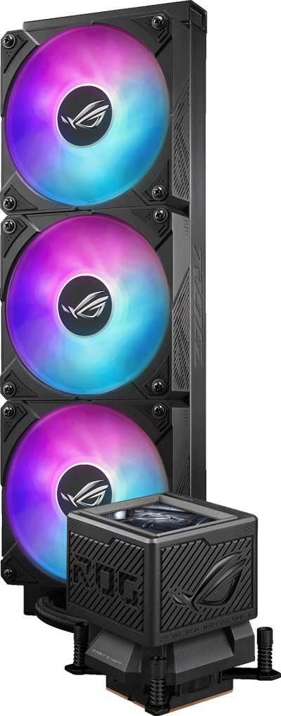 Ftohës uji për CPU ASUS ROG Ryujin III 360 ARGB Extreme, 360mm, me ekran LCD 3.5\", ngjyrë e zezë