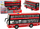 Autobus lodër L-Toys City Bus, me drita e zhurma, mekanizëm fërkimi, i kuq