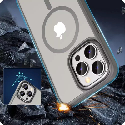Këllëf telefoni Tech-Protect MagMat 2 për iPhone 15 Pro, MagSafe, i tejdukshëm, titanium mat