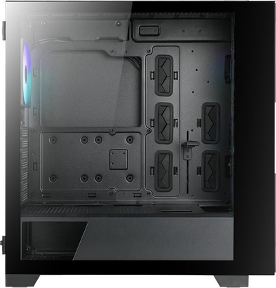 Kuti PC AZZA NEO 500, ATX Mid Tower, xham i fortë, 4x 120mm ARGB, e zezë me argjend