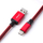 USB кабел CableMod CM-PKCA-CRAR-KR150KR, USB C во USB A, 1.5 m, црвена