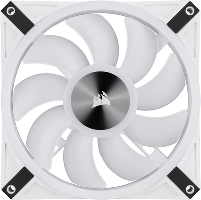 Ventilator për kasë Corsair ICUE QL140, 140mm, RGB, i bardhë