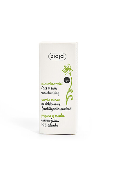 Krem hidratues për fytyrë Ziaja SPF 6 Cucumber Mint, 50 ml