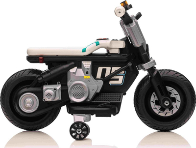 Motoçikletë elektrike për fëmijë Ramiz Future 88, me bateri, me rrota ndihmëse, e bardhë
