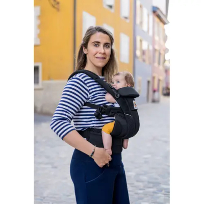 Nositëse bebe Ergobaby Omni Breeze, SoftFlex Mesh, ergonomike, e zezë