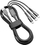 Kabllo 3 në 1 NEO TOOLS GD038, 1.2 m, USB A në Lightning USB C Micro USB, gri
