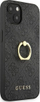 Këse telefoni Guess Logo me unazë mbajtëse, për iPhone 13 Mini, gri