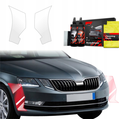 Folie mbrojtëse tamponi Skoda Octavia 3, 2 në 1, për modelet 2017-2020, transparente