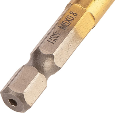 Çekiç filetimi Neo HSS TiN, M5x0.8 mm, bisht gjashtkëndor