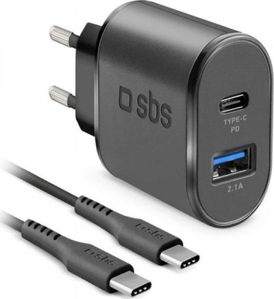 Karikues muri SBS TEKITTRPDCCK, 18W, USB C PD dhe USB, i zi
