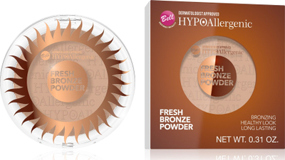 Pudër bronzuese Bell HYPOAllergenic Fresh Bronze Powder, 1.9g, Sunkiss Bronze