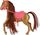 Kali lodër Mega Creative Horse, 19 cm, me krifë për krehje, ngjyra të ndryshme