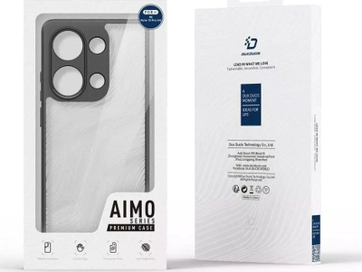 Këllëf telefoni Dux Ducis AIMO për Xiaomi Redmi Note 13 Pro 4G, TPU PC, anti-gërvishtje, i zi