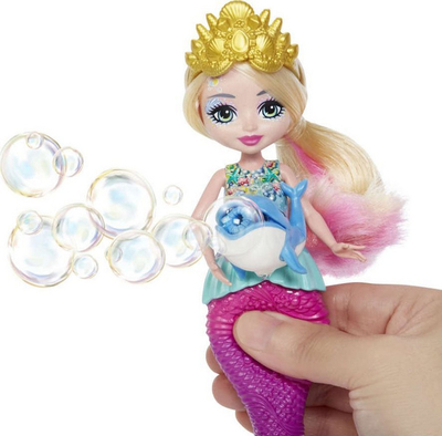Kukull Sirena Atlantia me flluskë Mattel Enchantimals, XS