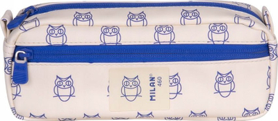 Kuti lapsash Milan Collection 460, drejtkëndore, 2 xhepa me zinxhir, bezhë blu