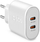 Ѕиден полнач SBS, 2 USB-C порти, 45W Power Delivery, црн