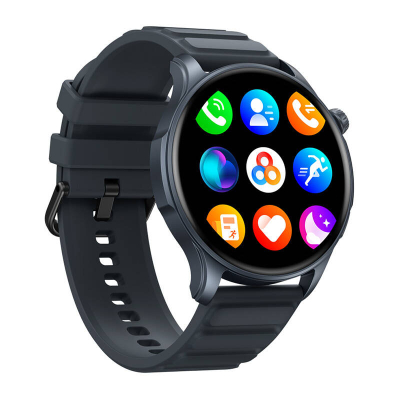 Orë inteligjente Zeblaze Btalk 3 Pro, 1.43" AMOLED, thirrje Bluetooth, gri e errët