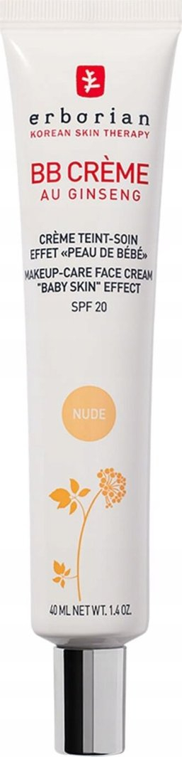 Krem fytyre BB Erborian Au Ginseng Nude, SPF 20, 40ml