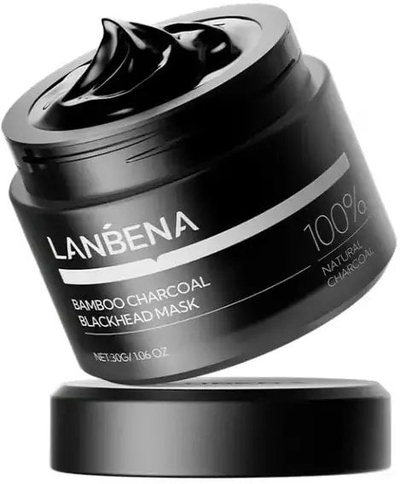 Maskë fytyre Lanbena Bamboo Charcoal, për pika të zeza, 30g