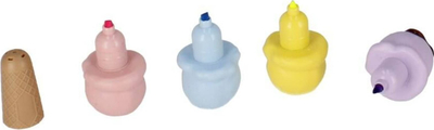 Markerë tekstualë Starpak Mini Ice Cream, set 4 copë, shumëngjyrëshe