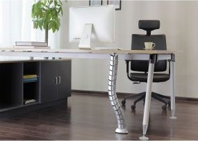 Organizues kabllosh InLine, vertikal për tavolina, 0.80m, 2 dhoma, argjendtë
