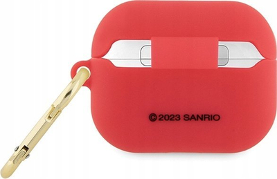 Mbulesë silikoni Hello Kitty për AirPods Pro gjenerata 1 edhe 2, me karabinë, fuchsia