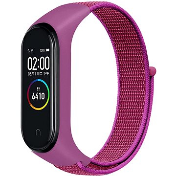 Rryp byzylyku Eternico Airy për Xiaomi Mi Band 5 6 7, najlon i ajrosshëm, mbyllje me shirit ngjitës, vjollcë